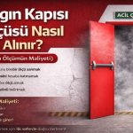 yangin kapisi ölçüsü alma